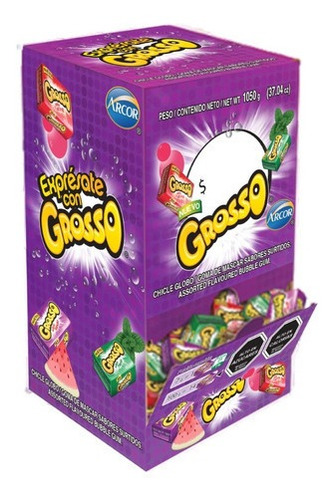 Chicle Grosso Surtido 150 Un. X 7 Grs