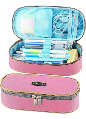 Estuche Impermeable Oxford Para Lápices Y Maquillaje