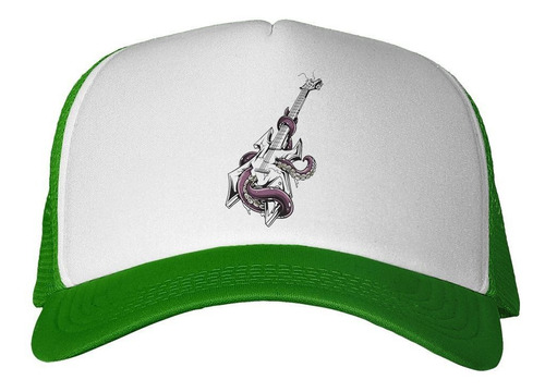 Gorra Pulpo Enredando Guitarra Musica