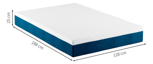 Colchão Viúva Guldi Firme Mola Ensacada (25x128x188) Bran... Cor Branco