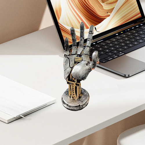 Estatua De Mano Robótica, Adorno De Escritorio, Artesanía