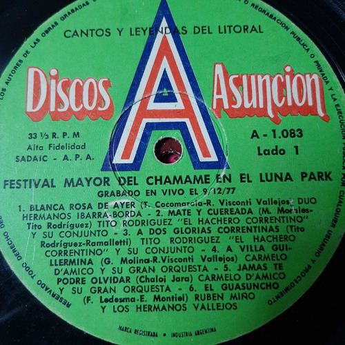 Sin Tapa Disco Festival Mayor Del Chamame Luna Park 77 F0