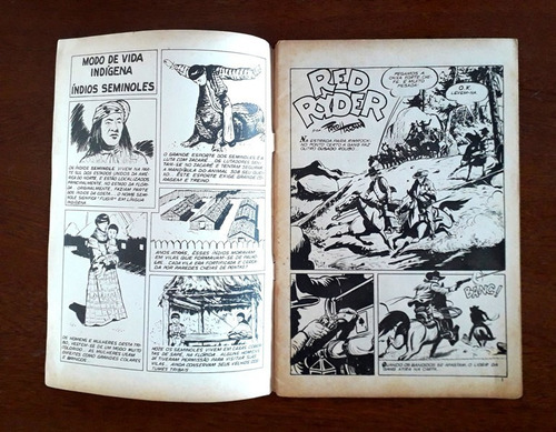 Gibi Bronco Piller 1 Red Ryder Editora Saber 1970 Faroeste Ótimo Estado (Usado)