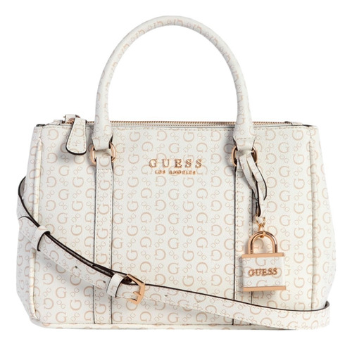 Bolsa Guess Factory Sg947906-whi Acabado de los herrajes Níquel Color Blanco Correa de hombro Blanco Diseño de la tela Lisa