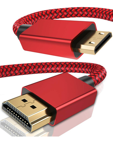 Elebase Mini Cable Hdmi A Hdmi 6.6 Pies, 4k 60hz Mini Cable