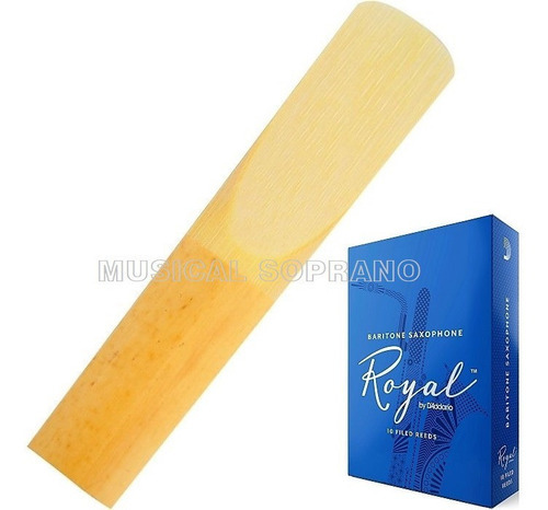 Palheta Royal Para Sax Barítono - Nº 1,5 Até 3 Número Da Palheta 1,5