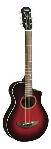 Guitarra acústica Yamaha APXT2 para diestros dark red burst brillante