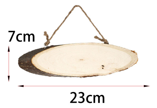 Fatia De Madeira Artesanal Placa De Madeira Peça 23cmx7cm