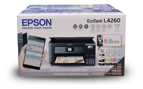 Impresora Epson L4260 Multifuncional Dúplex Wifi Inyección Color Negro