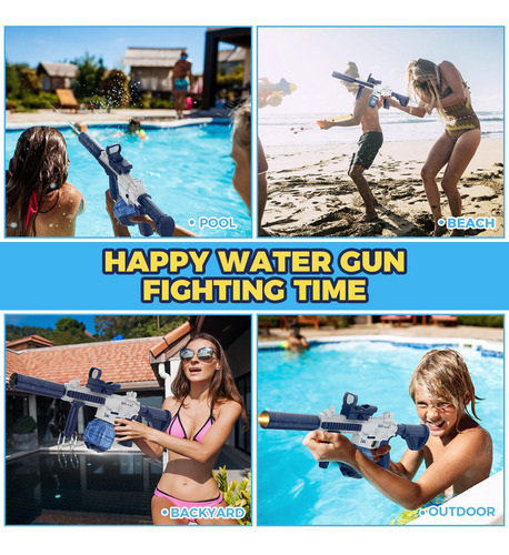 Pistola De Agua Eléctrica Hugeway Con Flash De 10 M De Alcan