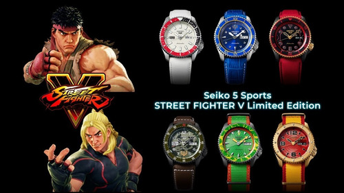 Reloj Seiko 5 Street Fighter Limited Edition Srpf21k1 Guile