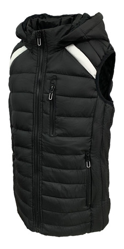 Imagen 3 de 5 de Chaleco Niño Greenlander Vpol8417 Gorro Desmontable Bolsas