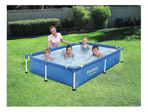 Piscina Rectangular Bestway 56401 Capacidad De 1200 Litros