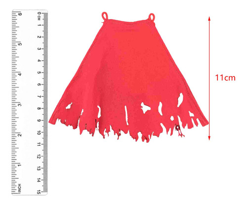 Capa De A Escala 1:12, Traje De Modelo De Capa, Ropa De Rojo
