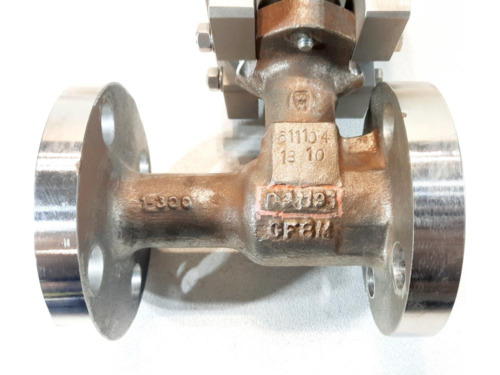 Flowserve 1 300# Cf8m Control Valve W/ Kinetrol Actua Ttv