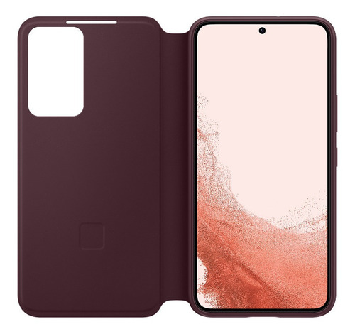 Case Galaxy S22 Normal S-view Flip Cover Original Borgoña