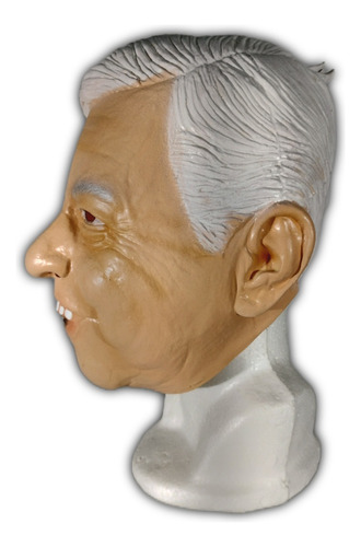 Máscara Peje Presidente, Máscara Latex Amlo Cabecita Algodón