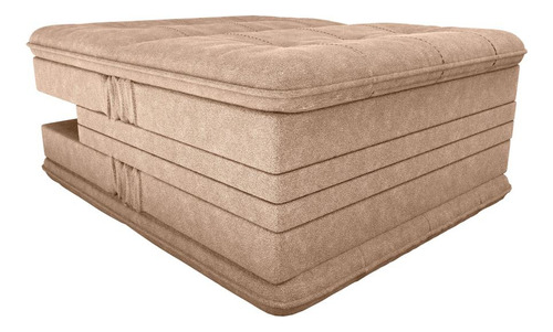 Sofá Cama Pietra Sala Quarto Decorativo Matrix Marrom