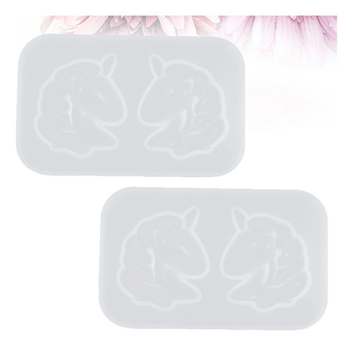 Molde De Silicona Blanco Hecho A Mano Con Forma De Unicornio