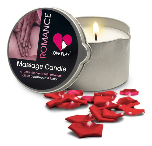 Love Play Vela De Masaje Romantica, Vela De Aceite Corporal