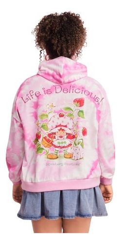 Buzo Con Capuchas Frutillas Batik
