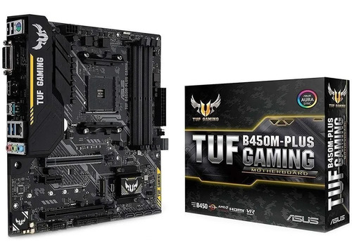 Placa Mãe Asus Tuf B450m-plus Gaming Amd Am4 Ddr4 Ryzen B450