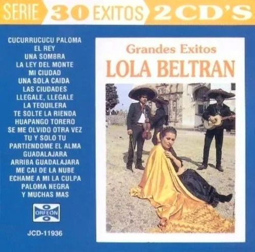 Lola Beltran 2 Cds Serie 30 Exitos Made In Mexico Sellados 