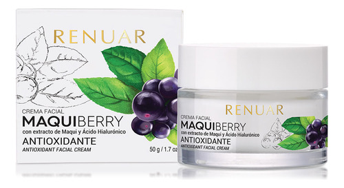 Crema Facial Renuar Antioxidante Maquiberry X 50 G