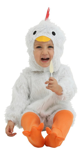 Disfraz De Pollito Blanco Para Bebés Niñas Y Niños
