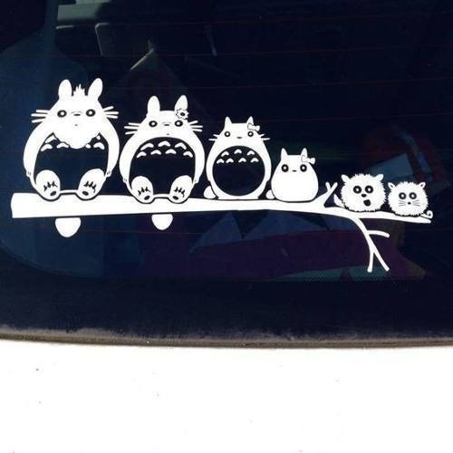 Vinil Auto Familia Totoro Anime , Fluorescente