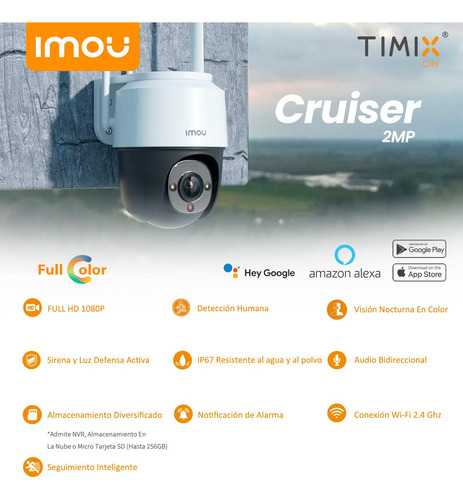 Kit X3 Cámara De Seguridad Imou Wifi Ip Exterior +64gb