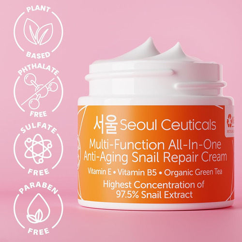 Crema Hidratante Seoulceuticals Snail Mucin 97,5% 120ml