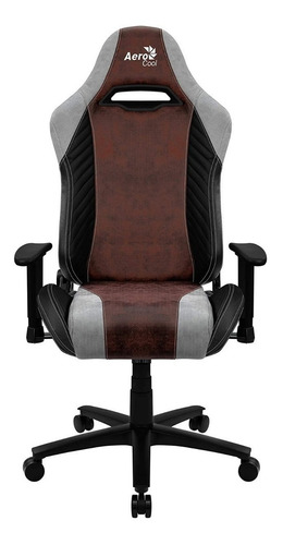 Imagen 1 de 5 de Silla de escritorio AeroCool Baron gamer ergonómica burgundy red con tapizado de cuero sintético y piel sintética