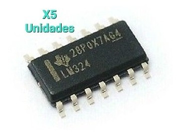 Lm324n Smd Smt Amplificador Operacional (5 Unid) Superficial