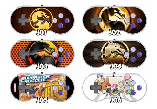 Skins Protector Para Controles Snes Super Nintendo Vinilo