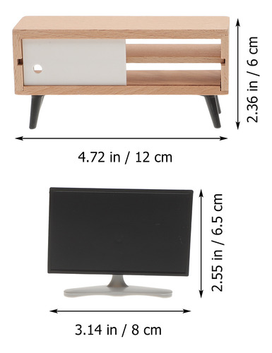 1 Juego De Modelos De Televisión Creative Decor, Modelo De E