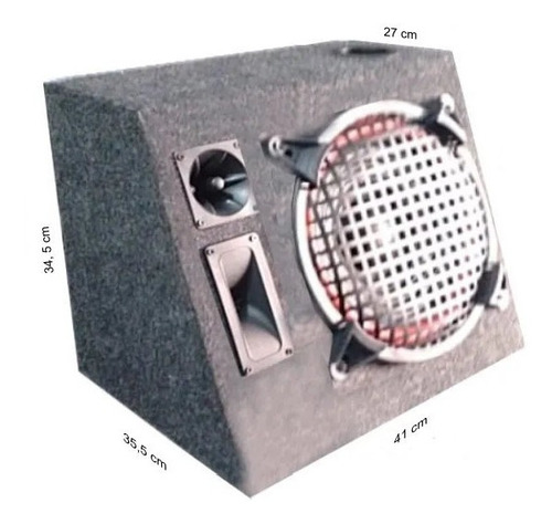 Imagen 2 de 6 de Parlante Baulero Woofer 10 Pulgadas Bocina Y Tweeters