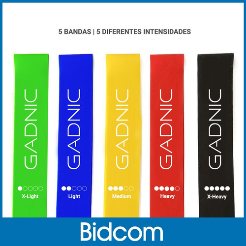 Set Kit Bandas Fitness Isometricas Accesorios Ejercicio