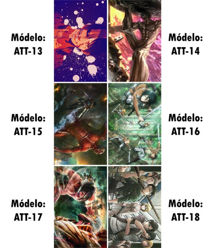 24 Posters De Attack On Titan Grandes