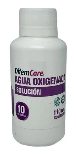 Agua Oxigenada 10 Volúmenes Difem Botella 110ml Pack 10 Un