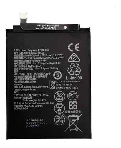 Bateria Compatible Con Huawei Y6 2019 Orig De Fabrica