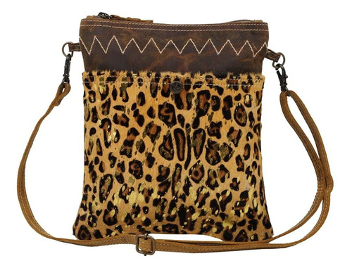 Myra Bag Spirit Animal Bolsa De Lona Y Piel De Vaca Upcycle.