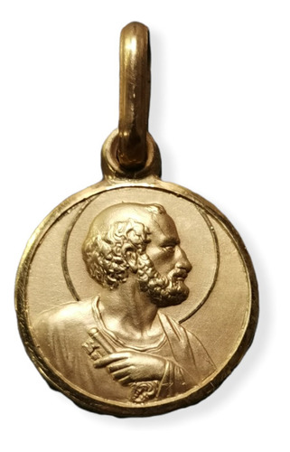 Medalla Oro 14k San Pedro #144 (medallas Nava) 