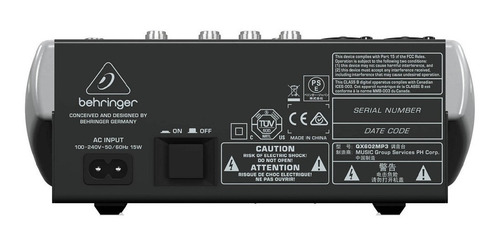 Imagen 2 de 3 de Behringer Xenyx Qx602mp3 Consola Mezclador De Audio