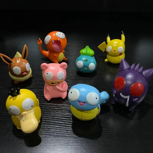 Juego De 8 Muñecos Con Forma De Ardilla De Pokémon, Dibujos