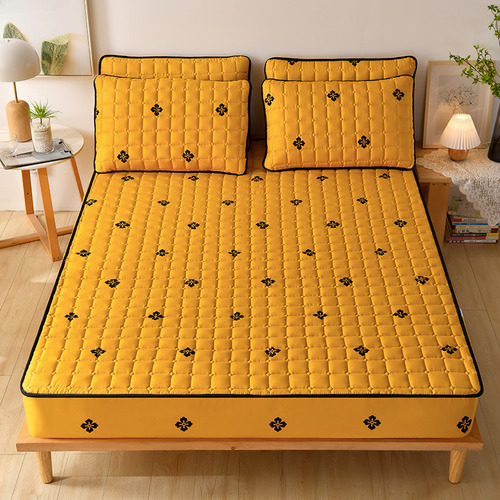 Juego De Fundas De Almohada Acolchadas De Algodón