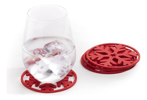 Giftcraft Posavasos Navideños Con Forma De Copo De Nieve, Ju