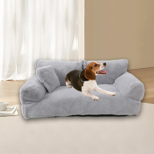 Cama Para Mascotas, Sofá Cama Para Gatos De Gris Claro L