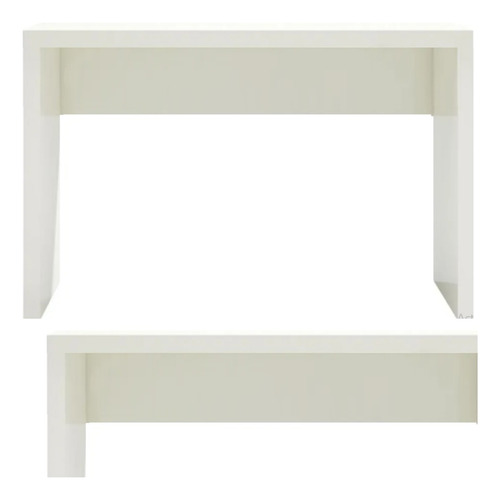Imagen 2 de 6 de Escritorio Laqueado De 100x40 Con Cajón Moderno Minimalista