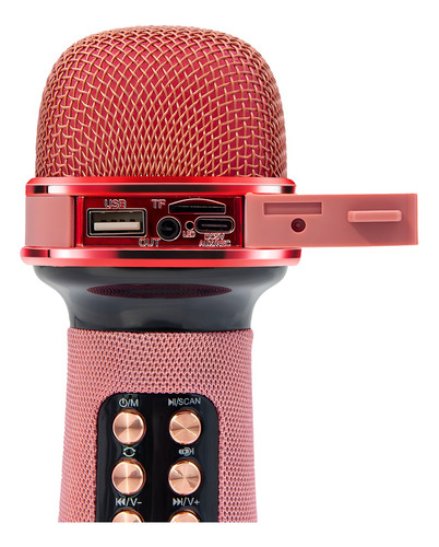 Microfone Sem Fio Com Áudio Bluetooth Karaokê